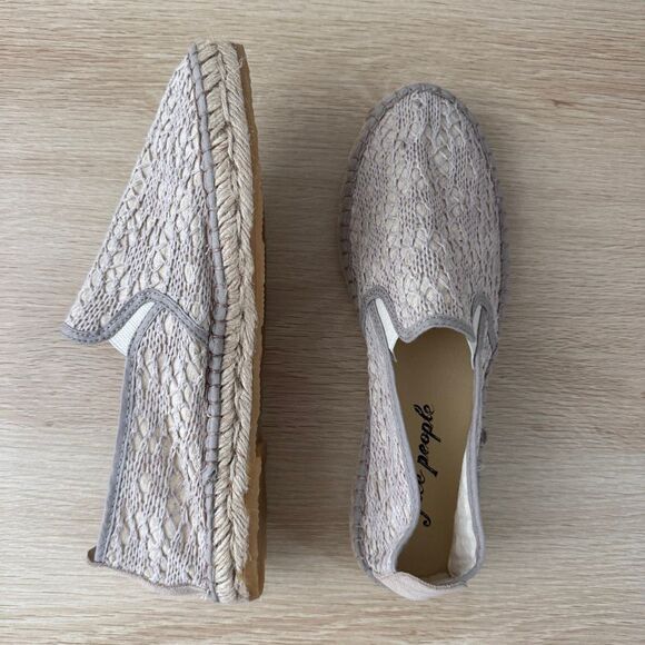 Free People Freeway Crochet Lace Espadrilles 38 - Picture 6 of 8